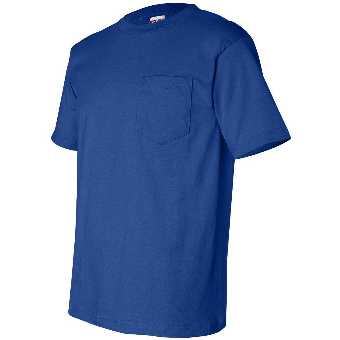 Black Pocket T-Shirt - Bayside - Comfortable Cotton