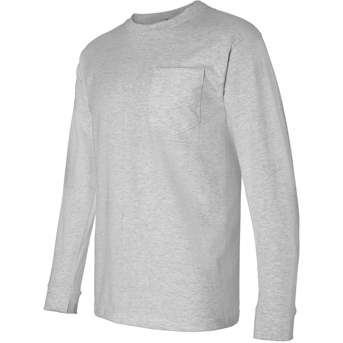 Black Long Sleeve T-Shirt - Bayside - Pocket Design