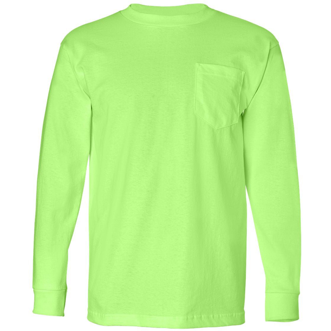 Black Long Sleeve T-Shirt - Bayside - Pocket Design