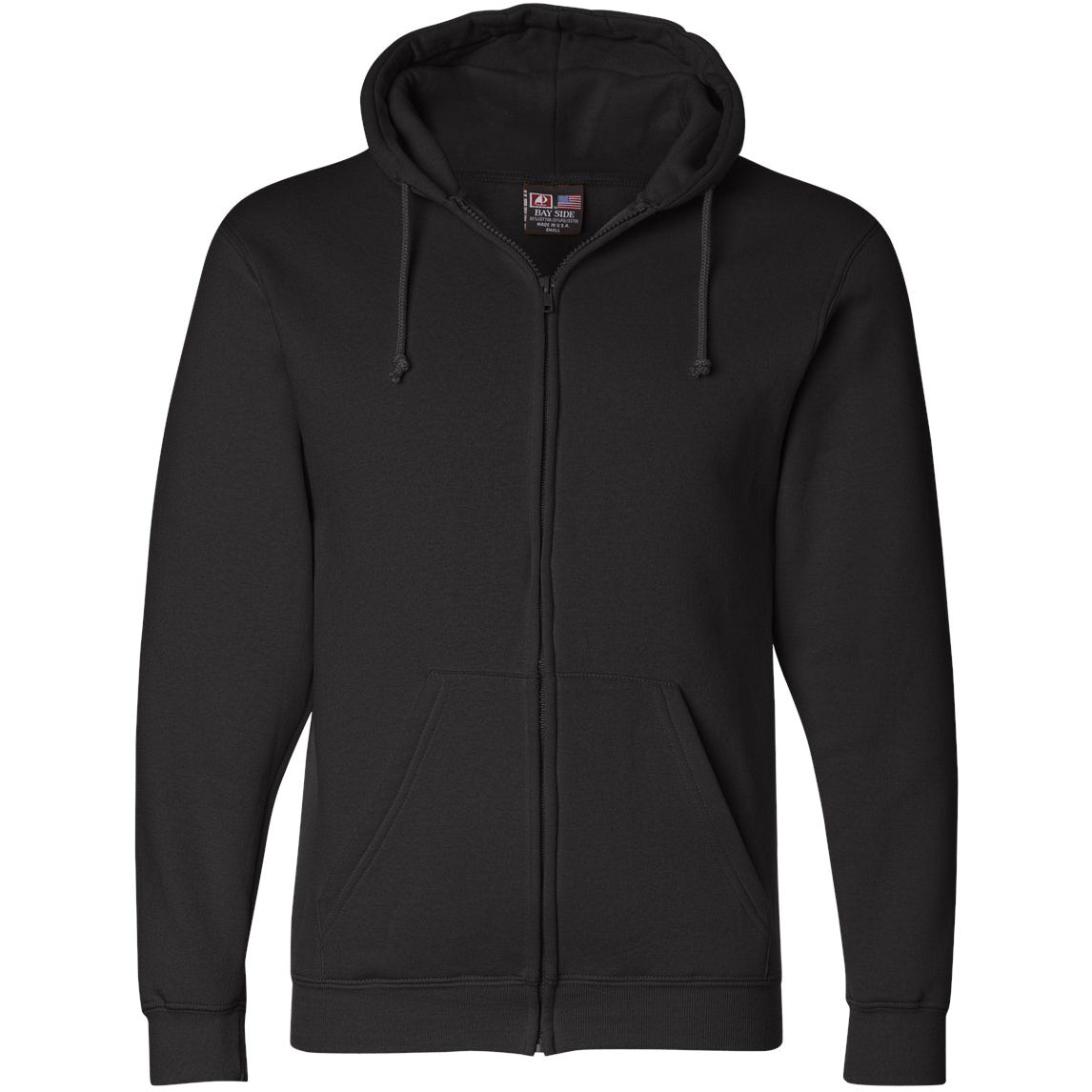Black Sweatshirts - Bayside - Classic Zip-Up Design