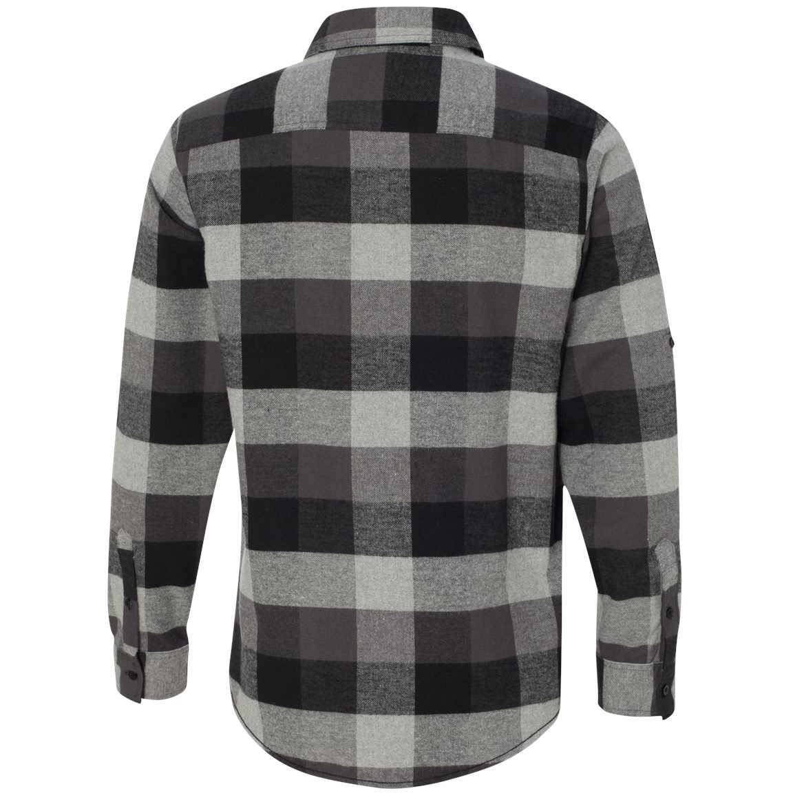 Black/Grey Flannel Shirt - Burnside - Stylish Design