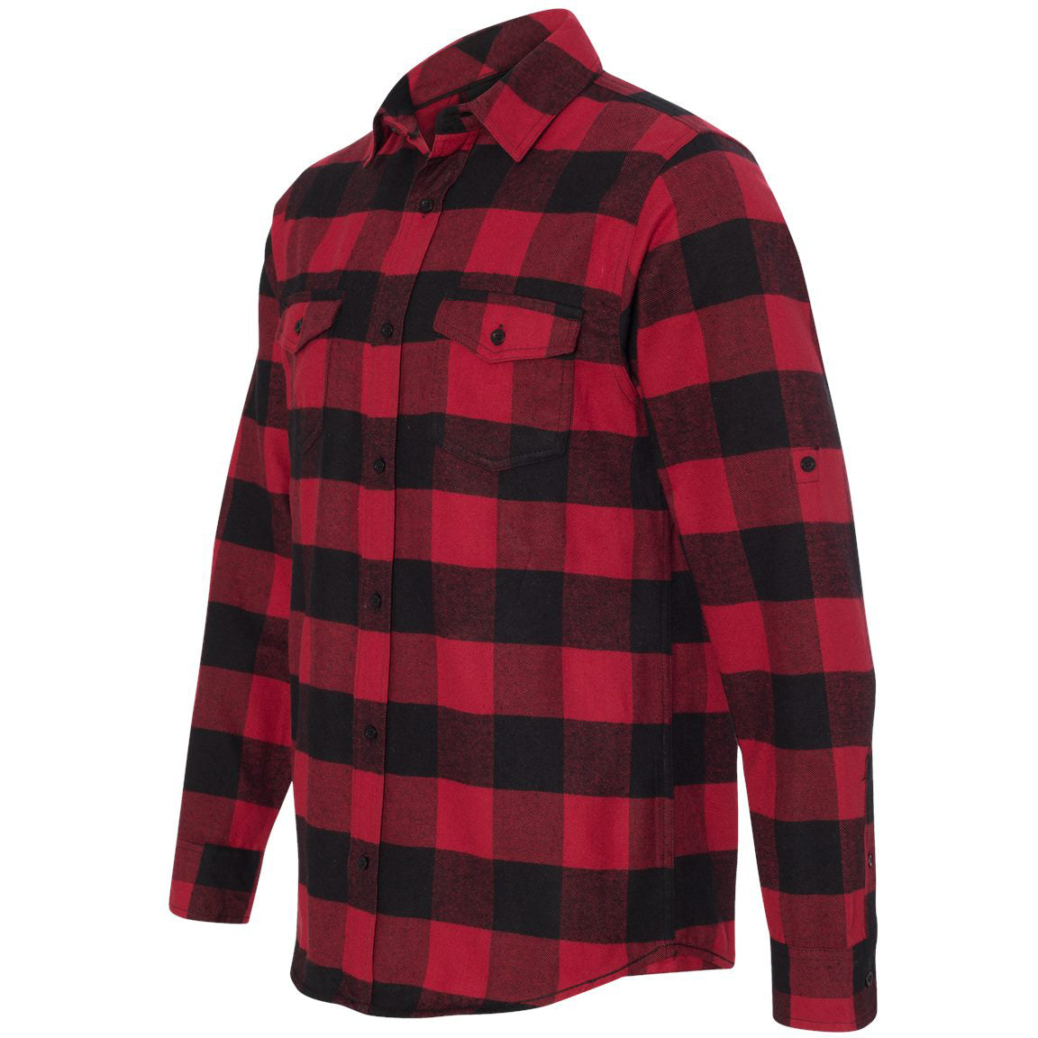 Black/Grey Flannel Shirt - Burnside - Stylish Design