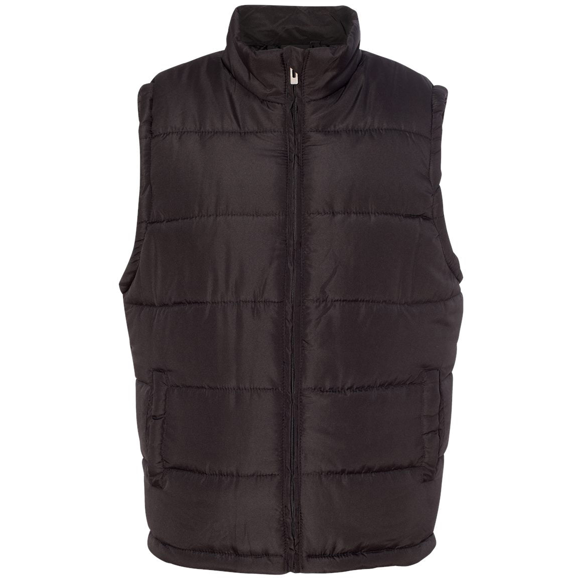 Black Puffer Vest - Burnside - Durable Insulation