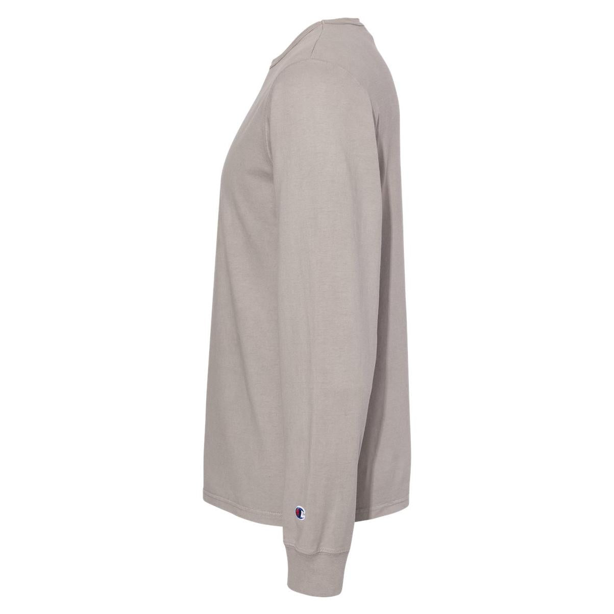 Black T-Shirts - Champion - Garment Dyed Long Sleeve