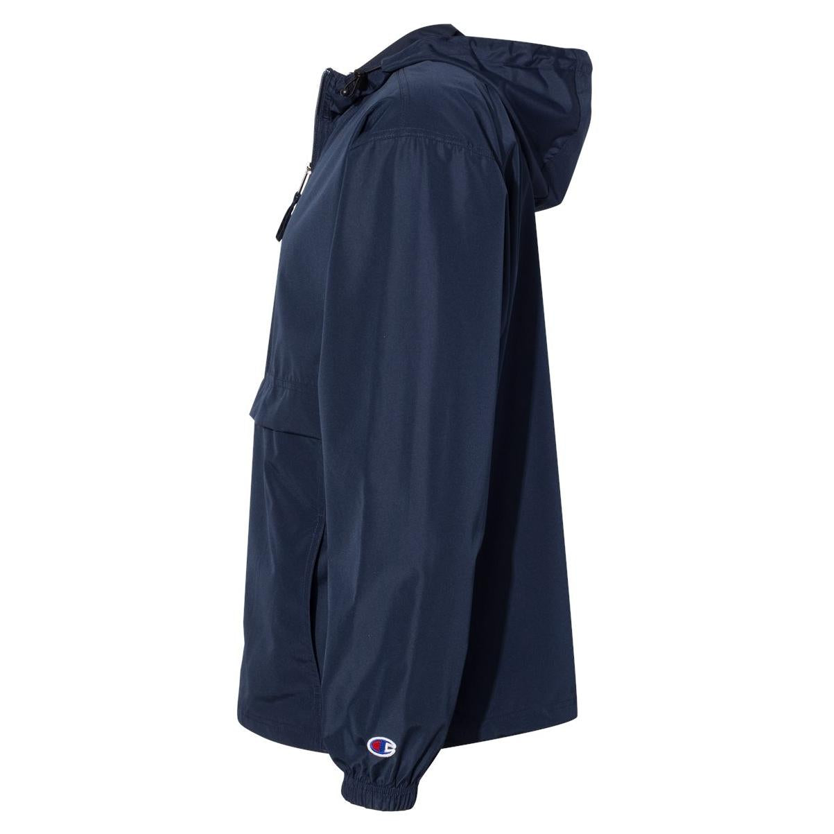 Black Packable Jacket - Champion - Lightweight Design