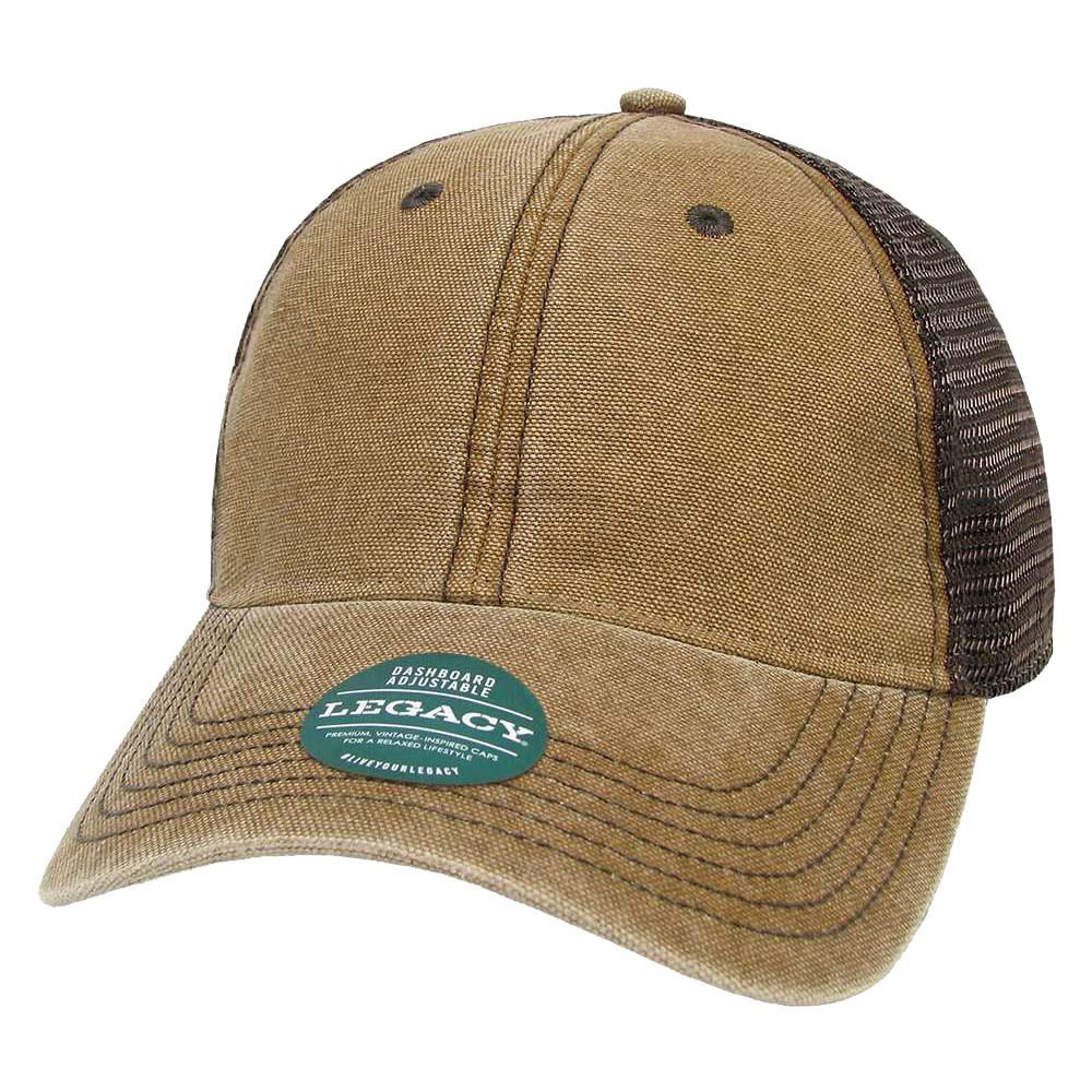 Black Trucker Cap - Legacy - Unique Wash Design