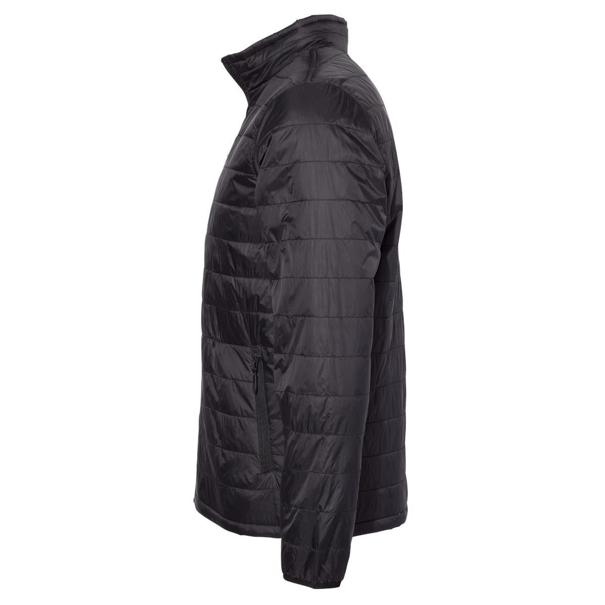 Black Puffer Jacket - Independent Trading Co. - Weatherproof