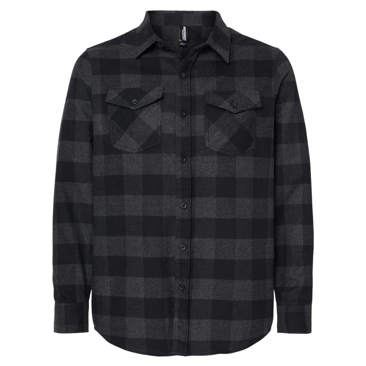 Charcoal Button Up Shirt - Independent Trading Co. - Flannel