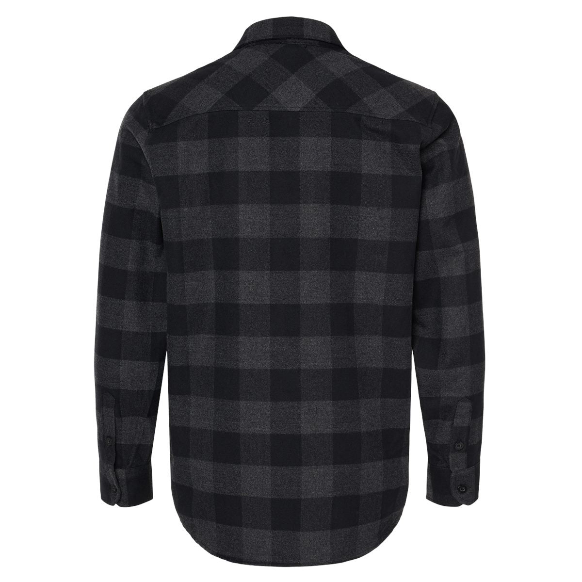 Charcoal Button Up Shirt - Independent Trading Co. - Flannel