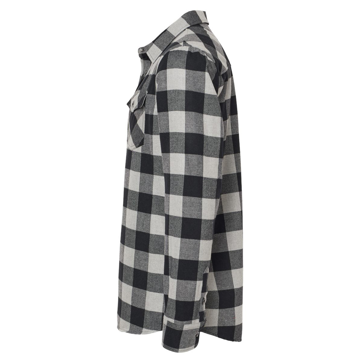 Charcoal Button Up Shirt - Independent Trading Co. - Flannel
