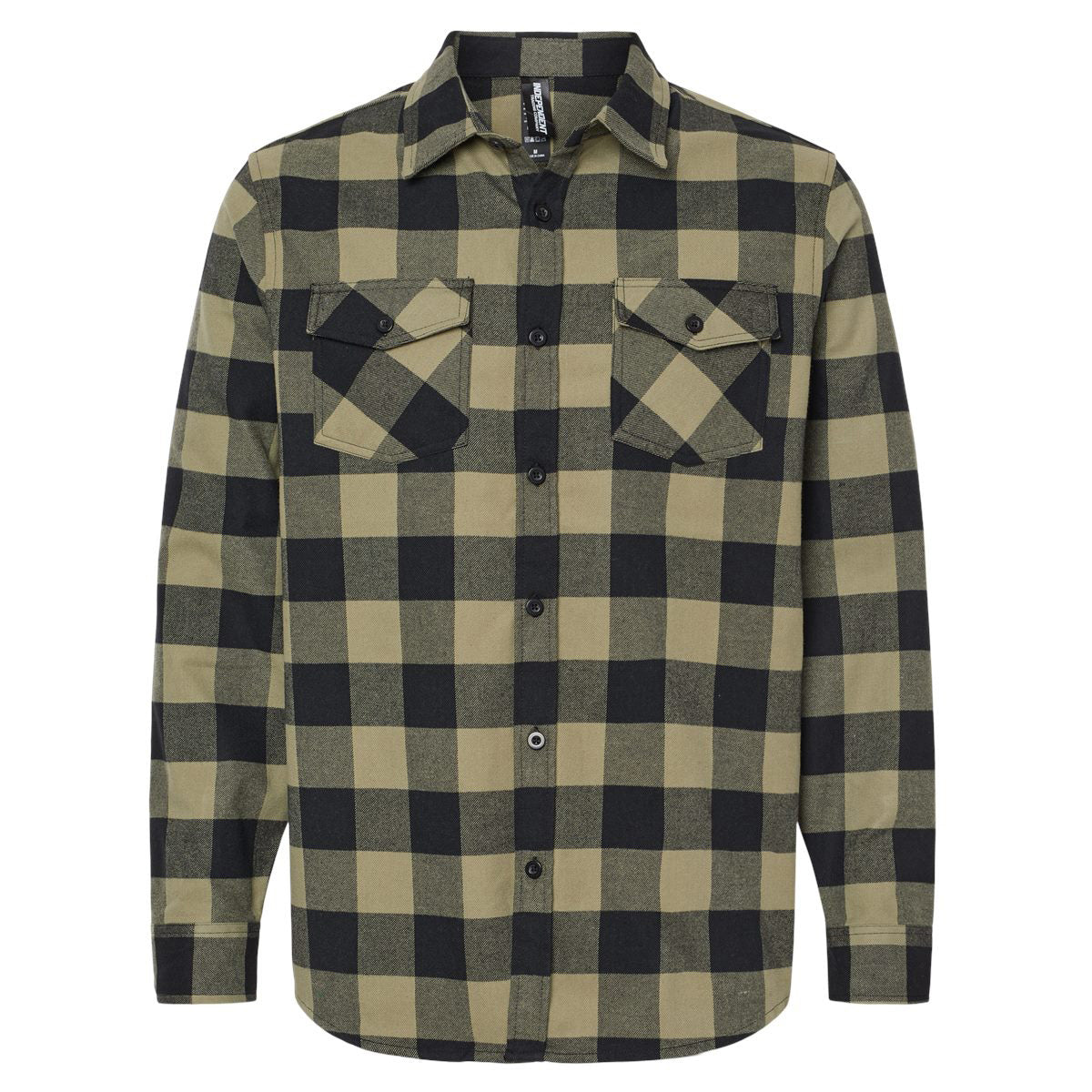 Charcoal Button Up Shirt - Independent Trading Co. - Flannel