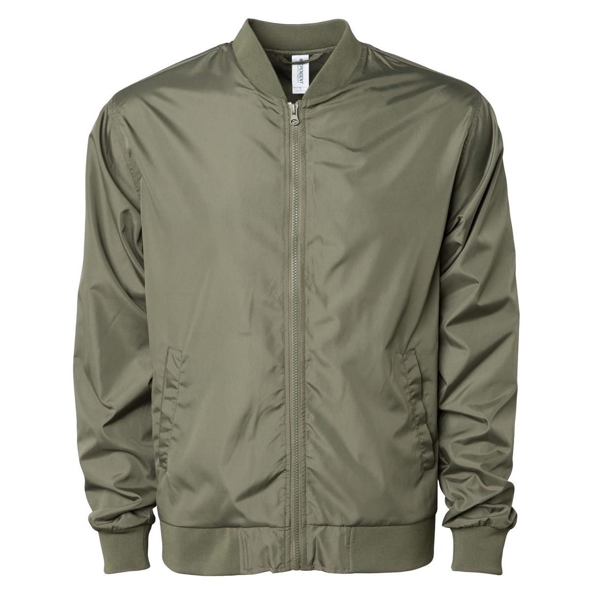 Black/White Stripes Jacket - Independent Trading Co. - Lightweight Design