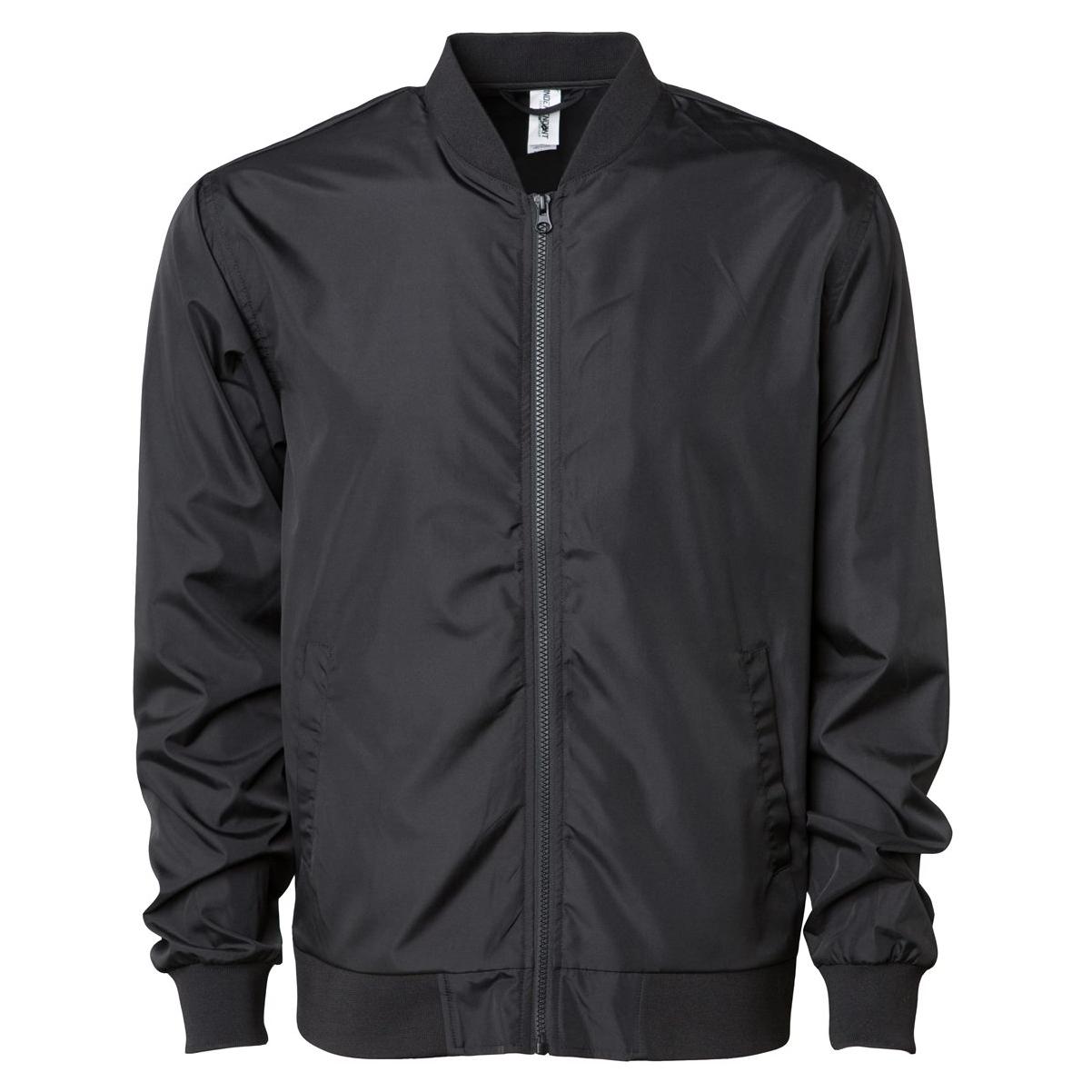 Black/White Stripes Jacket - Independent Trading Co. - Lightweight Design