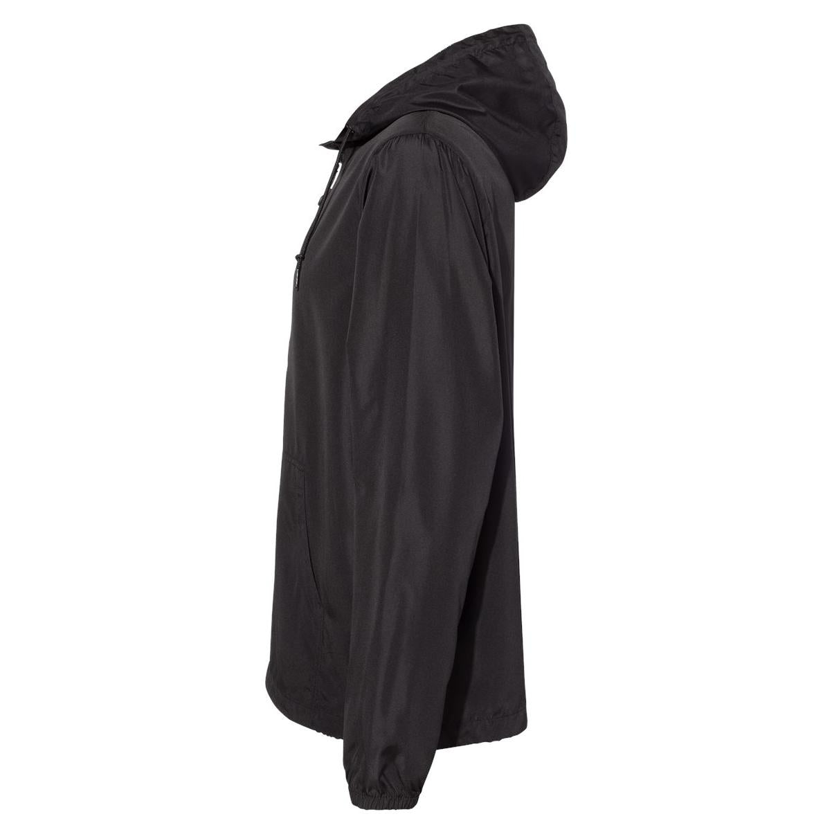 Black Windbreaker - Independent Trading Co. - Water Resistant