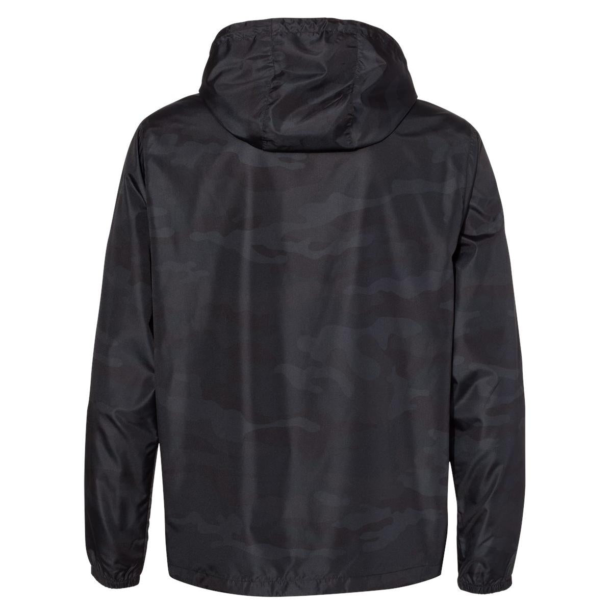 Black Windbreaker - Independent Trading Co. - Water Resistant