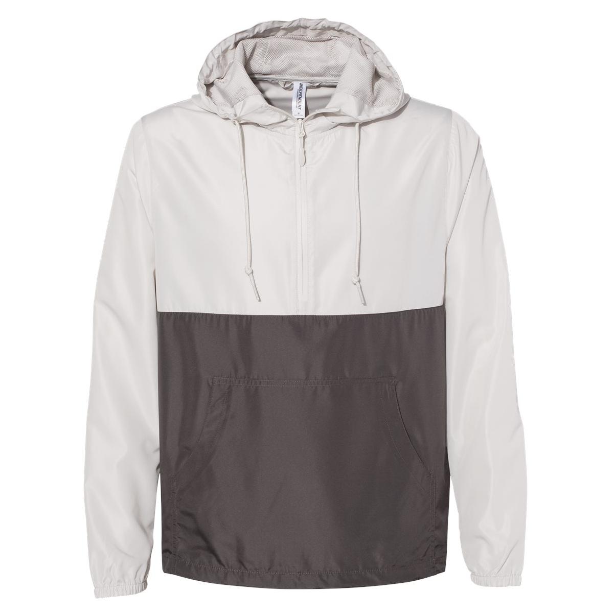 Black Windbreaker - Independent Trading Co. - Water Resistant