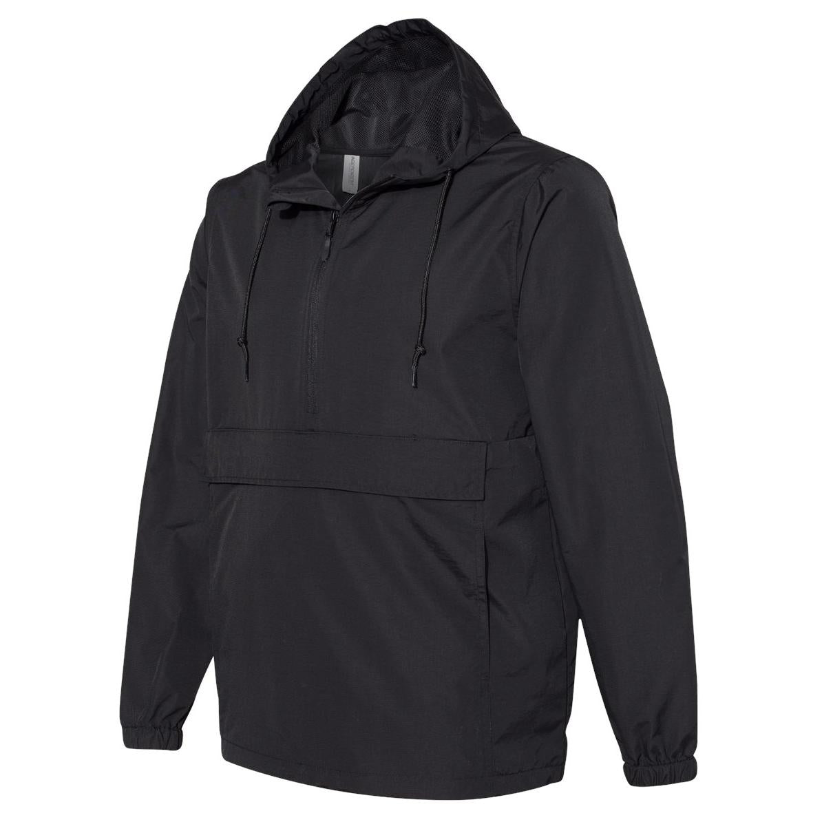 Black Windbreakers - Independent Trading Co. - Nylon Anorak