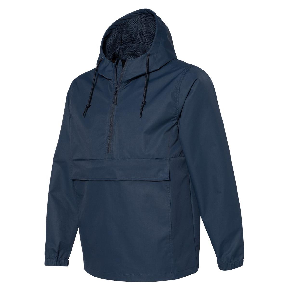 Black Windbreakers - Independent Trading Co. - Nylon Anorak