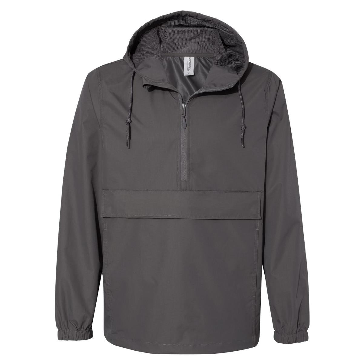 Black Windbreakers - Independent Trading Co. - Nylon Anorak