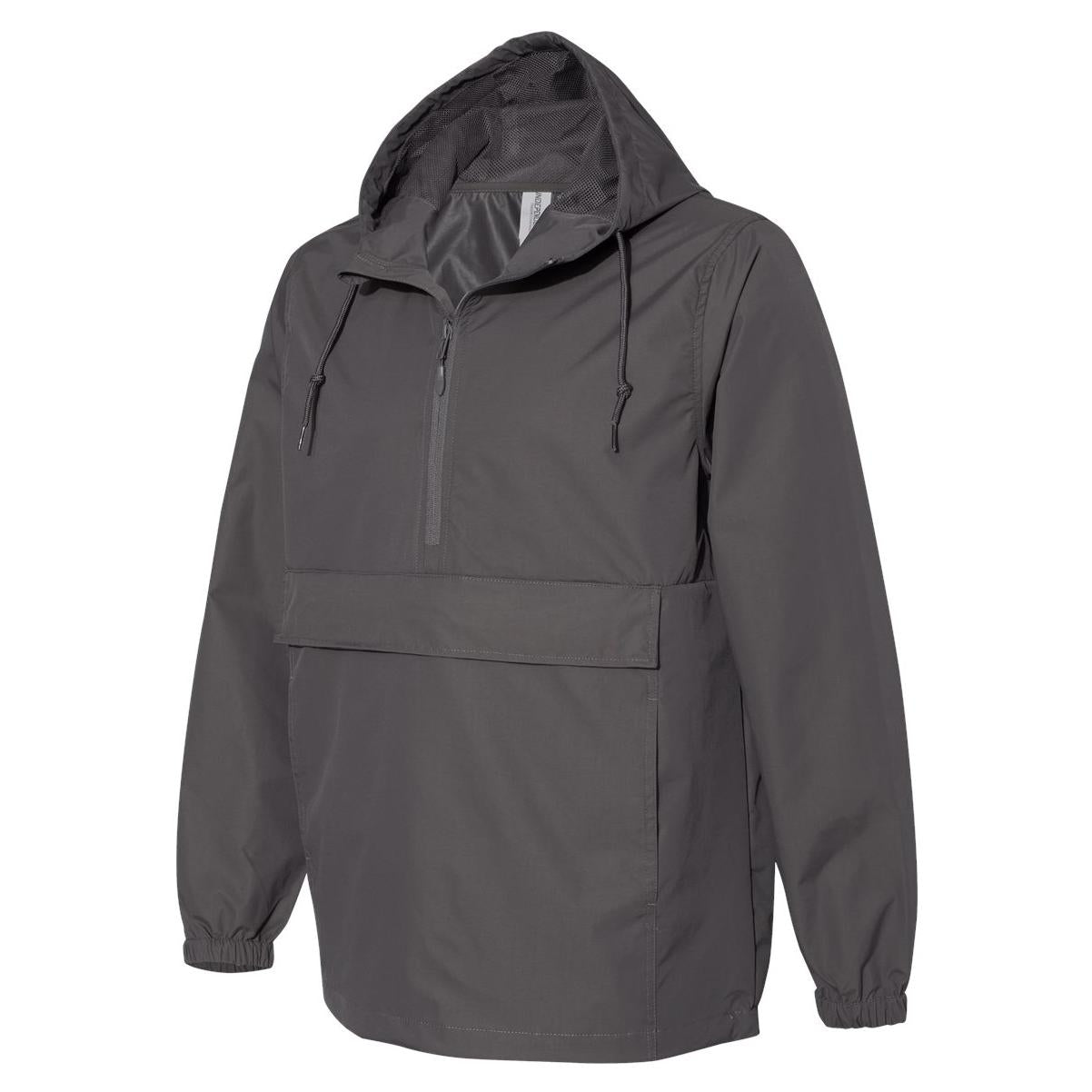 Black Windbreakers - Independent Trading Co. - Nylon Anorak