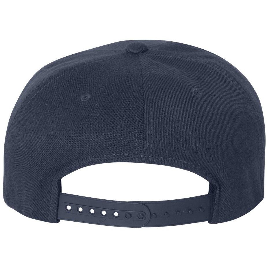 Black Flat Brim Hat - FlexFit - Stylish Snapback Cap