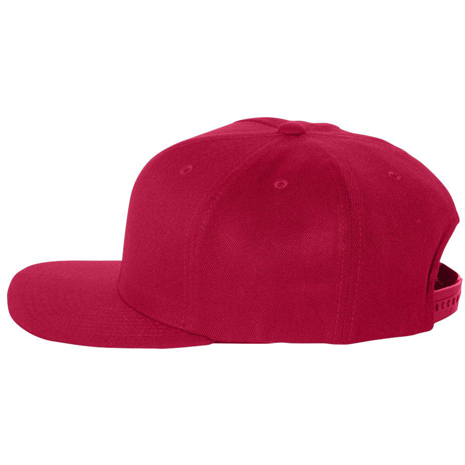 Black Flat Brim Hat - FlexFit - Stylish Snapback Cap