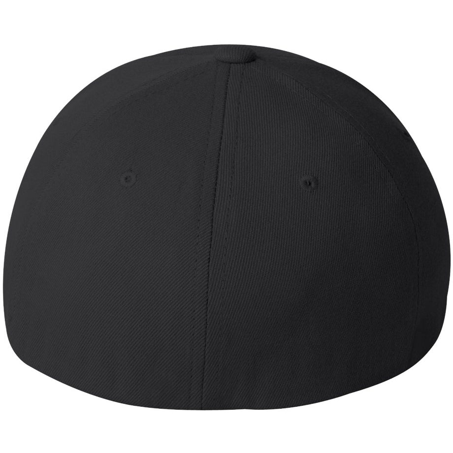 Black Ball Caps - FlexFit - Structured Wool Blend