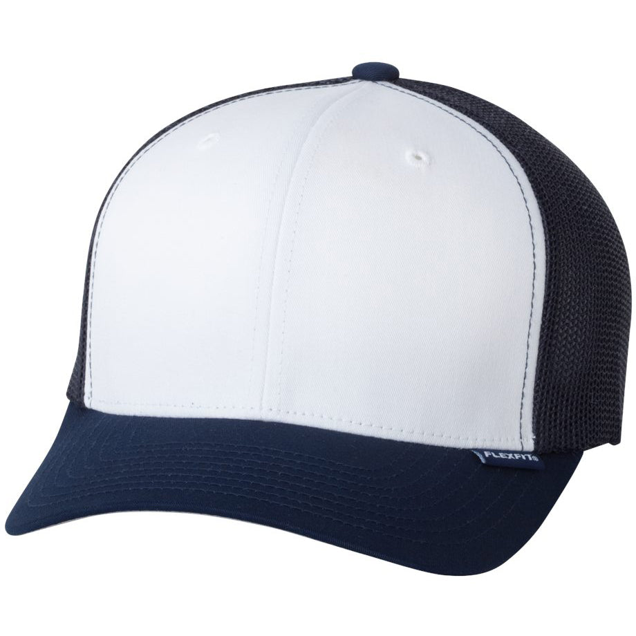Black/White Ball Cap - FlexFit - Structured Design