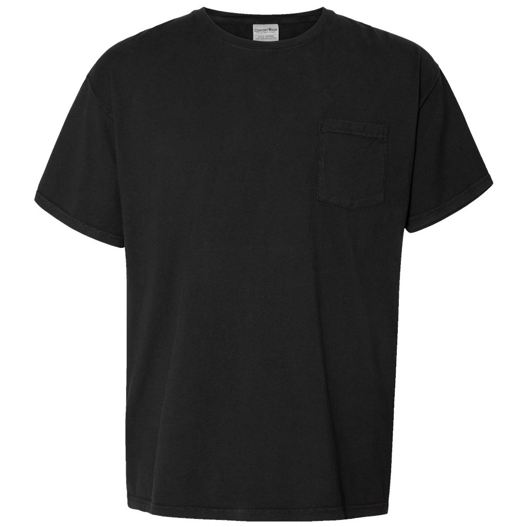 Black T-Shirts - ComfortWash - Garment-Dyed Style