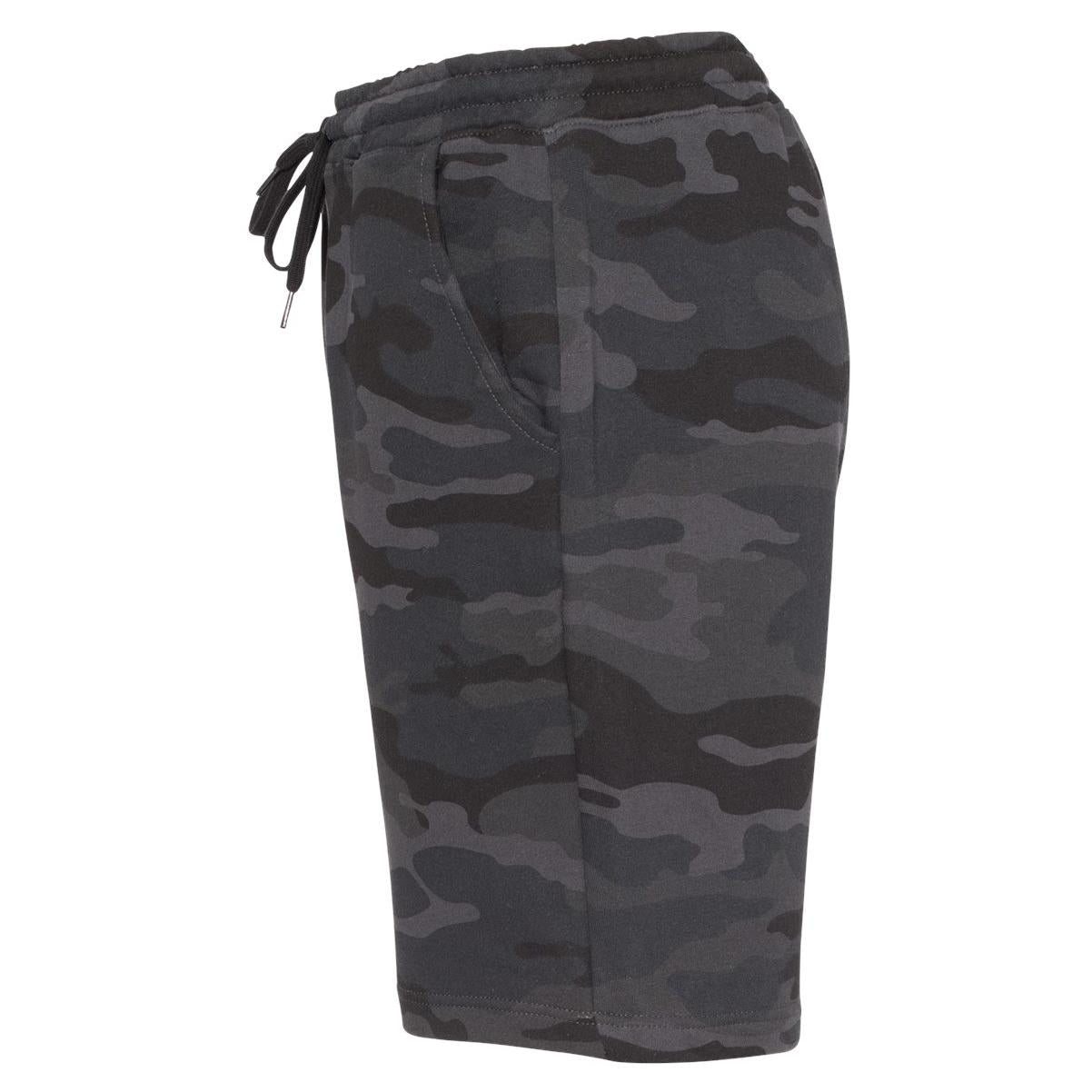 Black Camo Shorts - Independent Trading Co. - Fleece Quality