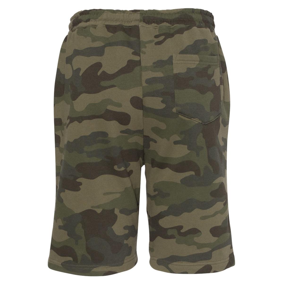 Black Camo Shorts - Independent Trading Co. - Fleece Quality