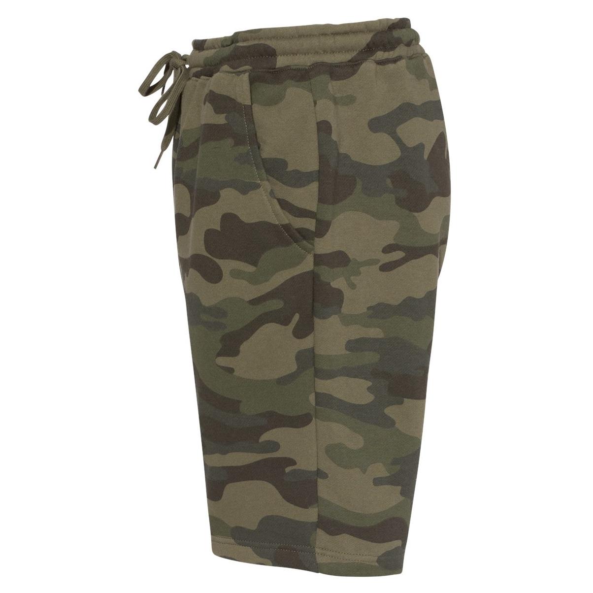 Black Camo Shorts - Independent Trading Co. - Fleece Quality
