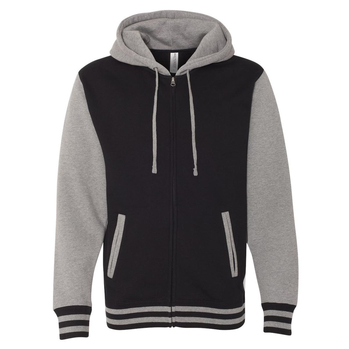 Black/Gunmetal Heather Sweatshirt - Independent Trading Co. - Comfortable Fit