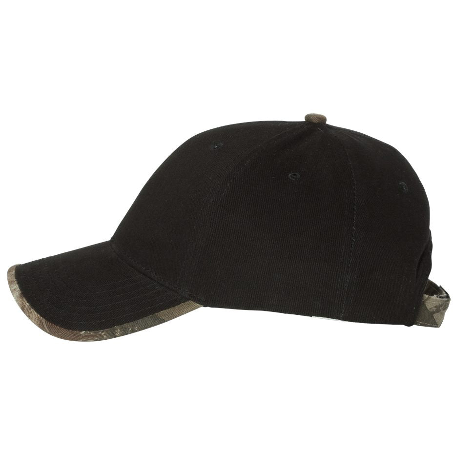 Black Camo Cap - Kati - Six-Panel Design