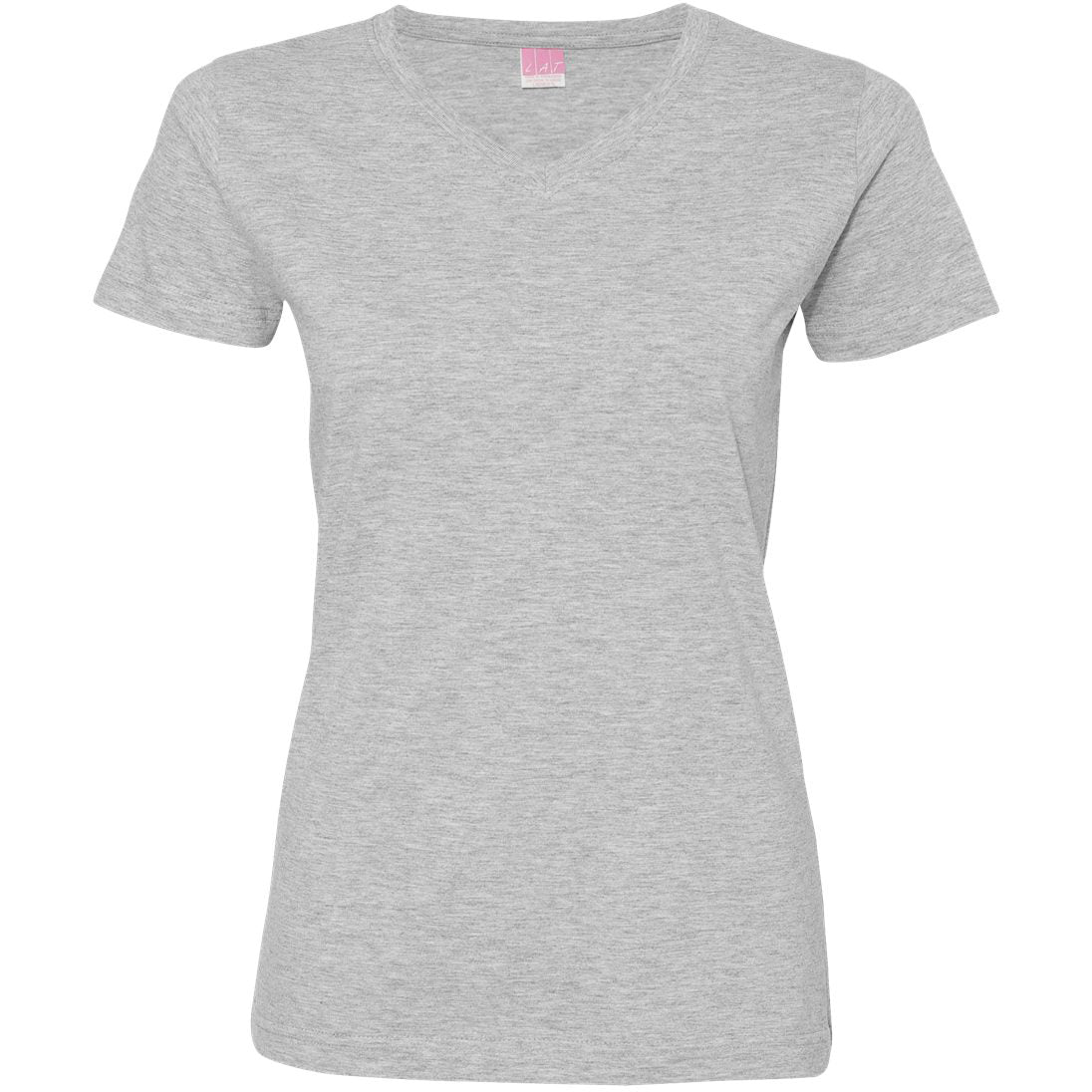 Black T-Shirts - LAT - V-Neck Jersey Tee, Soft Fabric