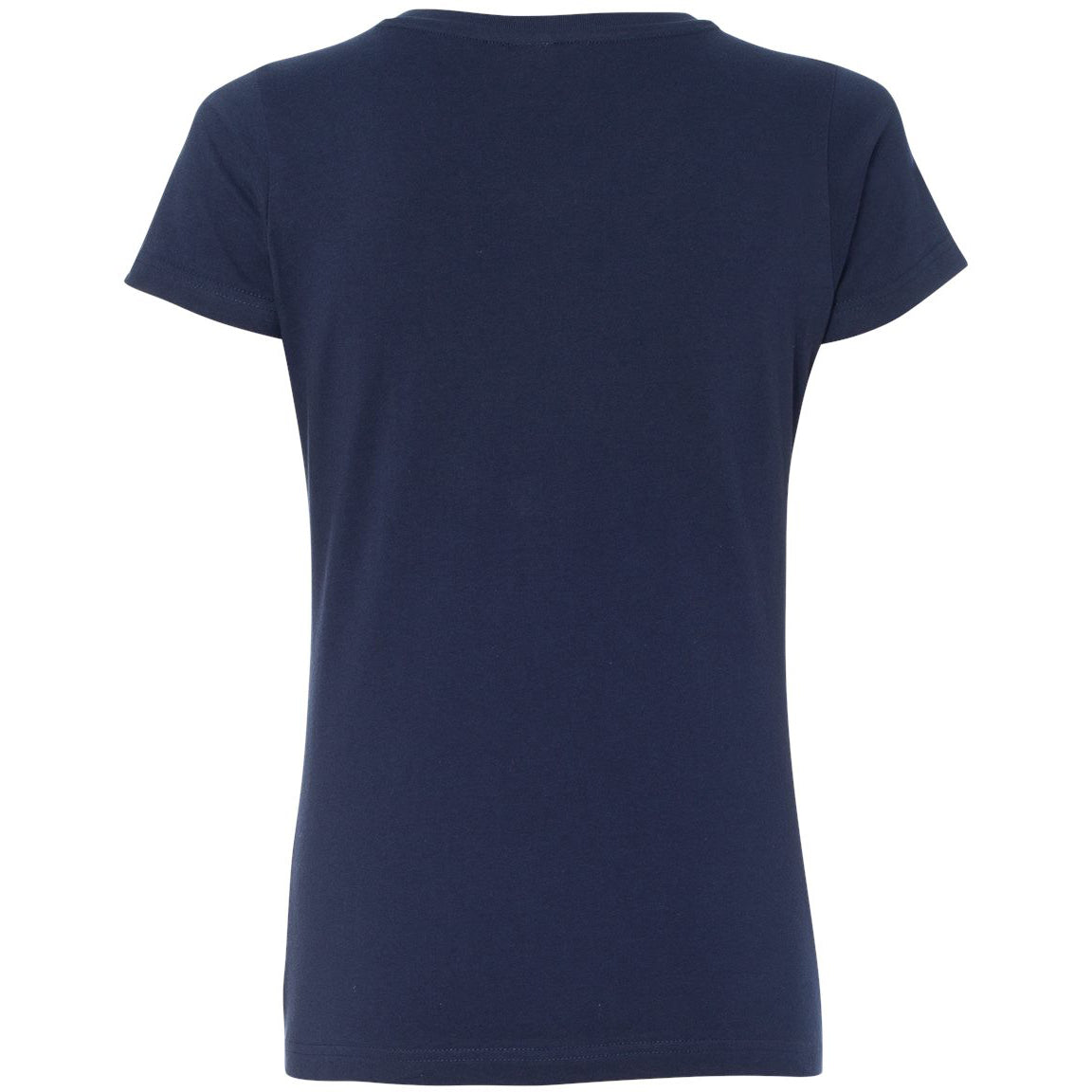 Black T-Shirts - LAT - V-Neck Jersey Tee, Soft Fabric