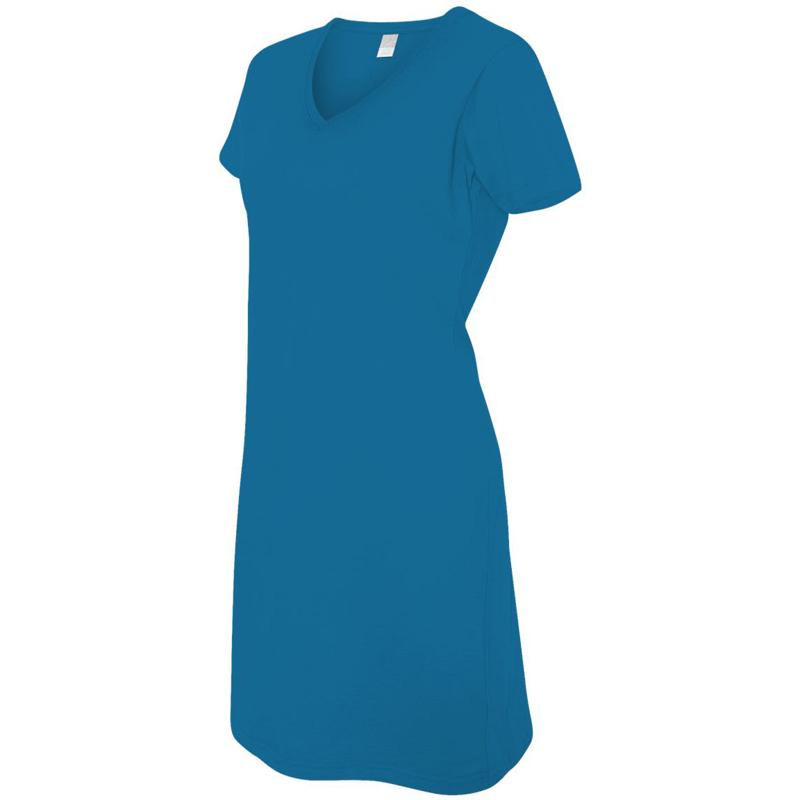 Black V-Neck T-Shirt - LAT - Soft Cotton Blend