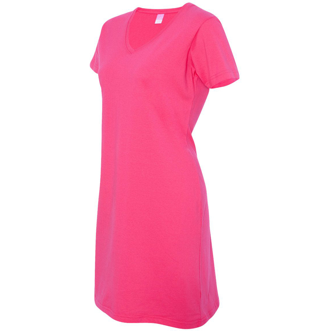 Black V-Neck T-Shirt - LAT - Soft Cotton Blend