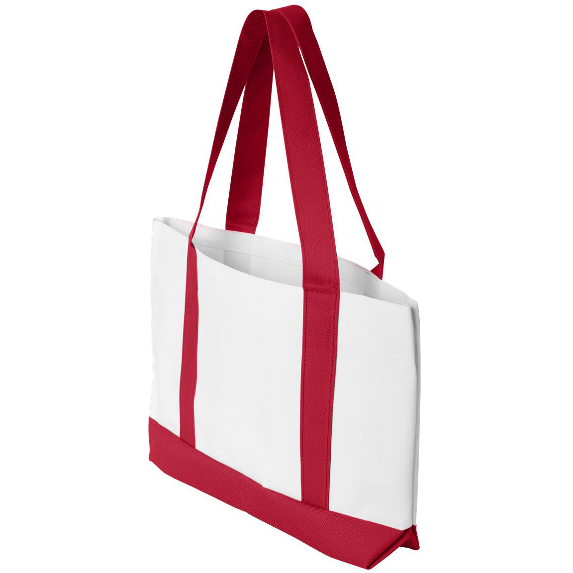 White/Black Tote Bag - Liberty Bags - Durable Polyester