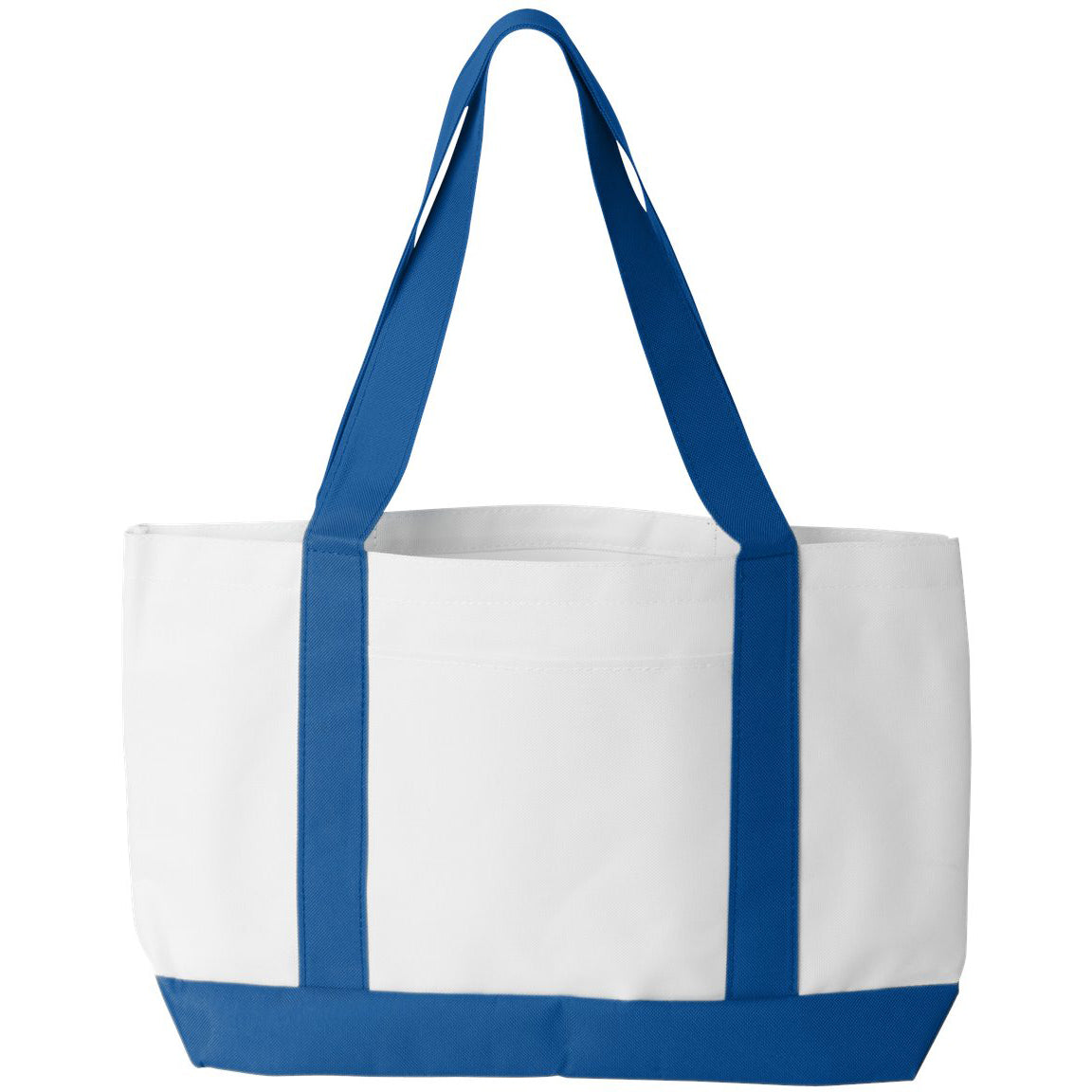 White/Black Tote Bag - Liberty Bags - Durable Polyester