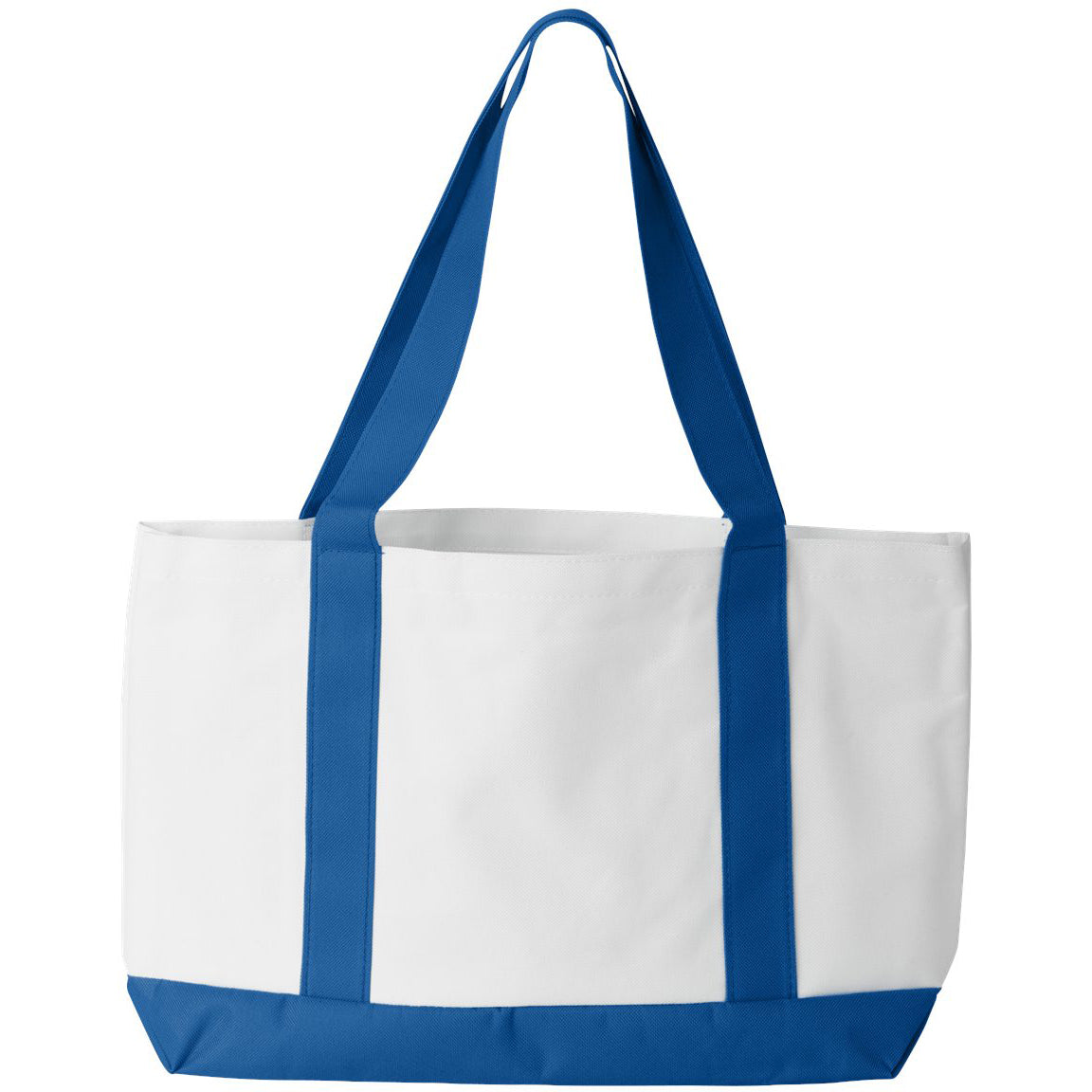 White/Black Tote Bag - Liberty Bags - Durable Polyester