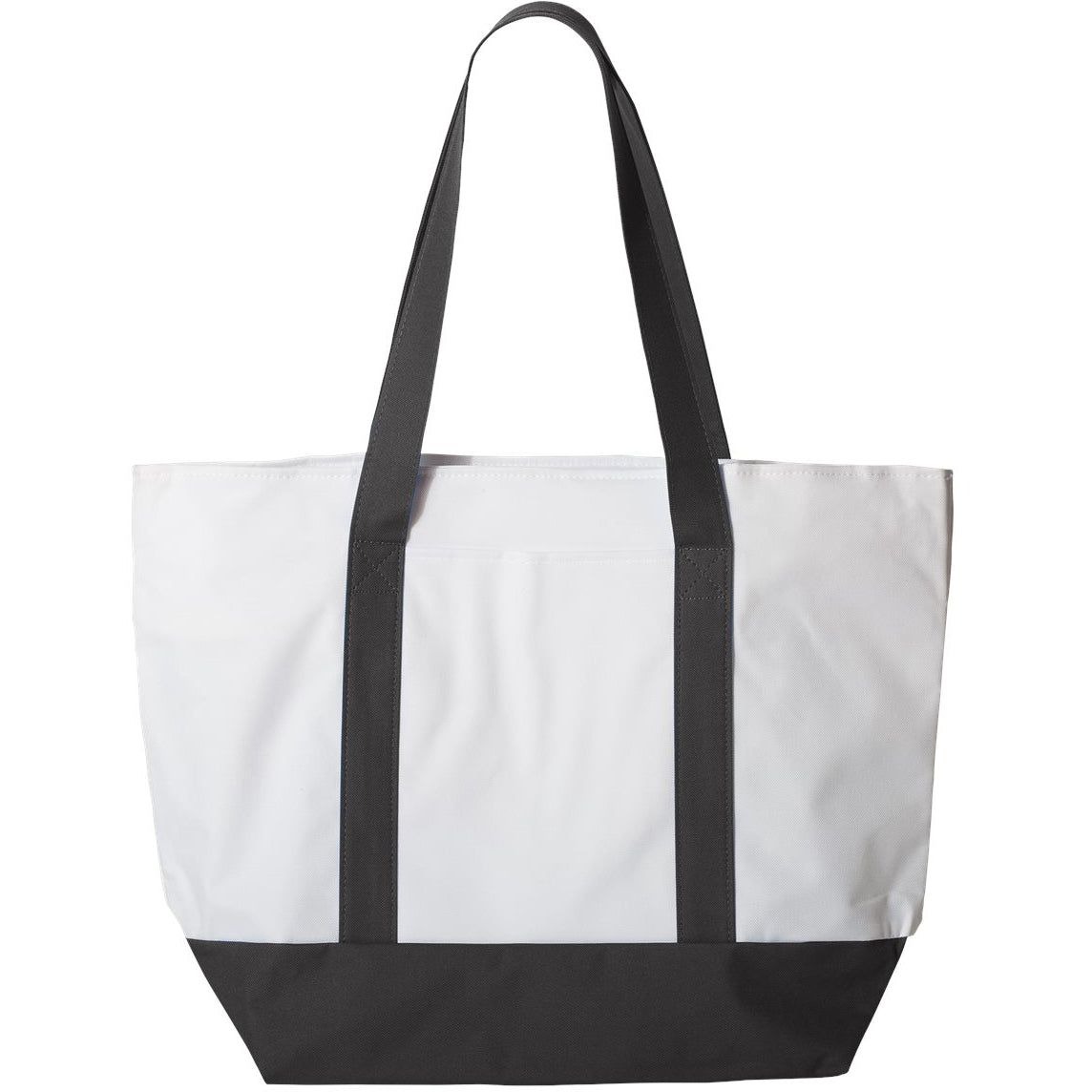 White/Black Tote Bag - Liberty Bags - Durable Design