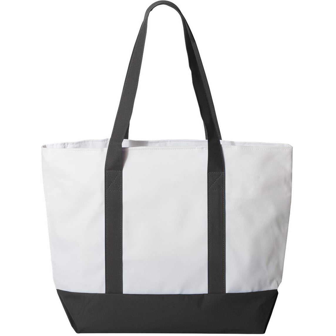 White/Black Tote Bag - Liberty Bags - Durable Design