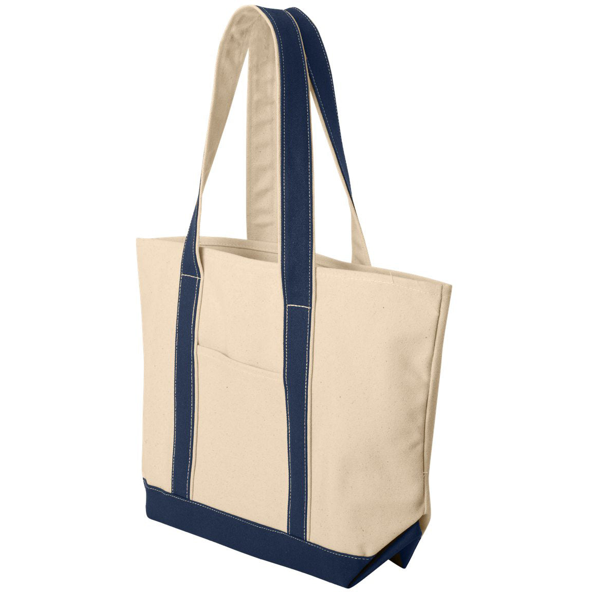 Natural/Black Tote Bags - Liberty Bags - Heavy-Duty Canvas