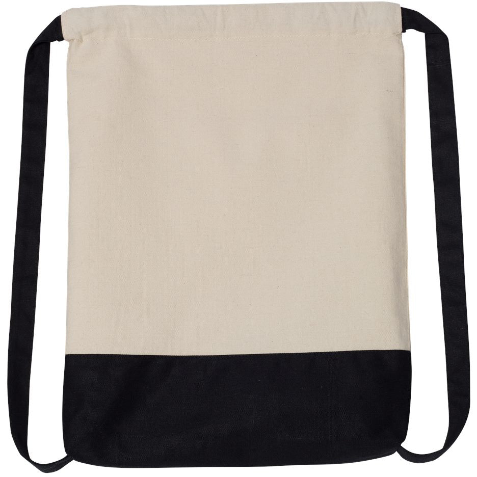 Natural/Black Cinch Packs - Liberty Bags - Durable Canvas