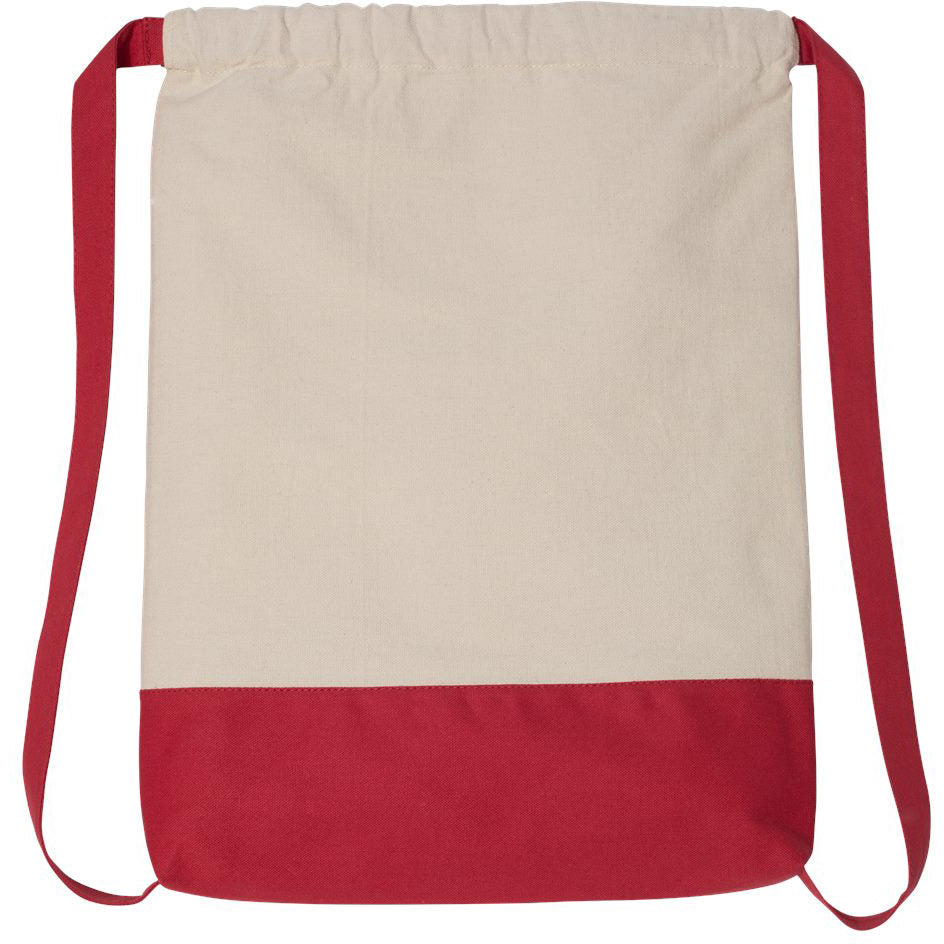 Natural/Black Cinch Packs - Liberty Bags - Durable Canvas