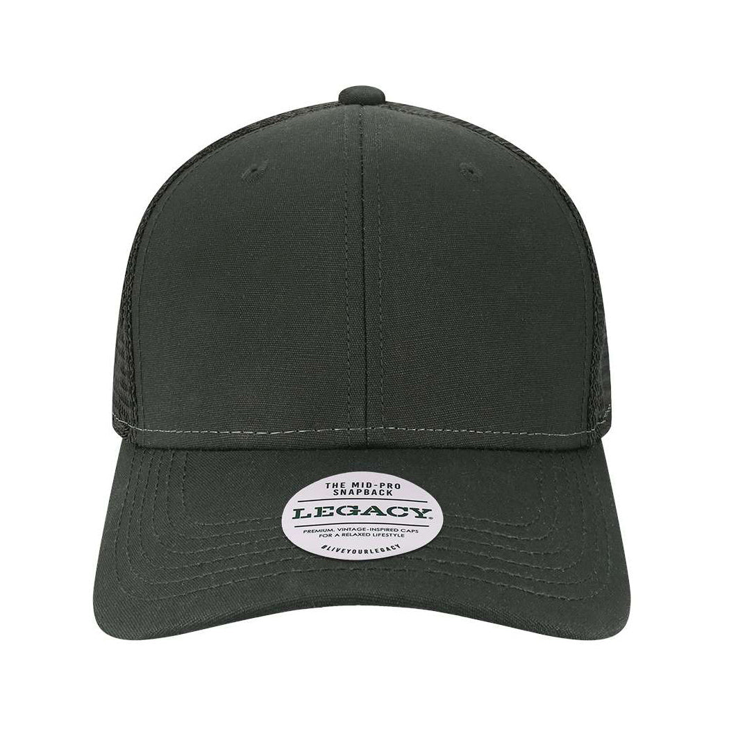 Black/Caramel/Dark Grey Ball Caps - Legacy - Mid-Pro Snapback