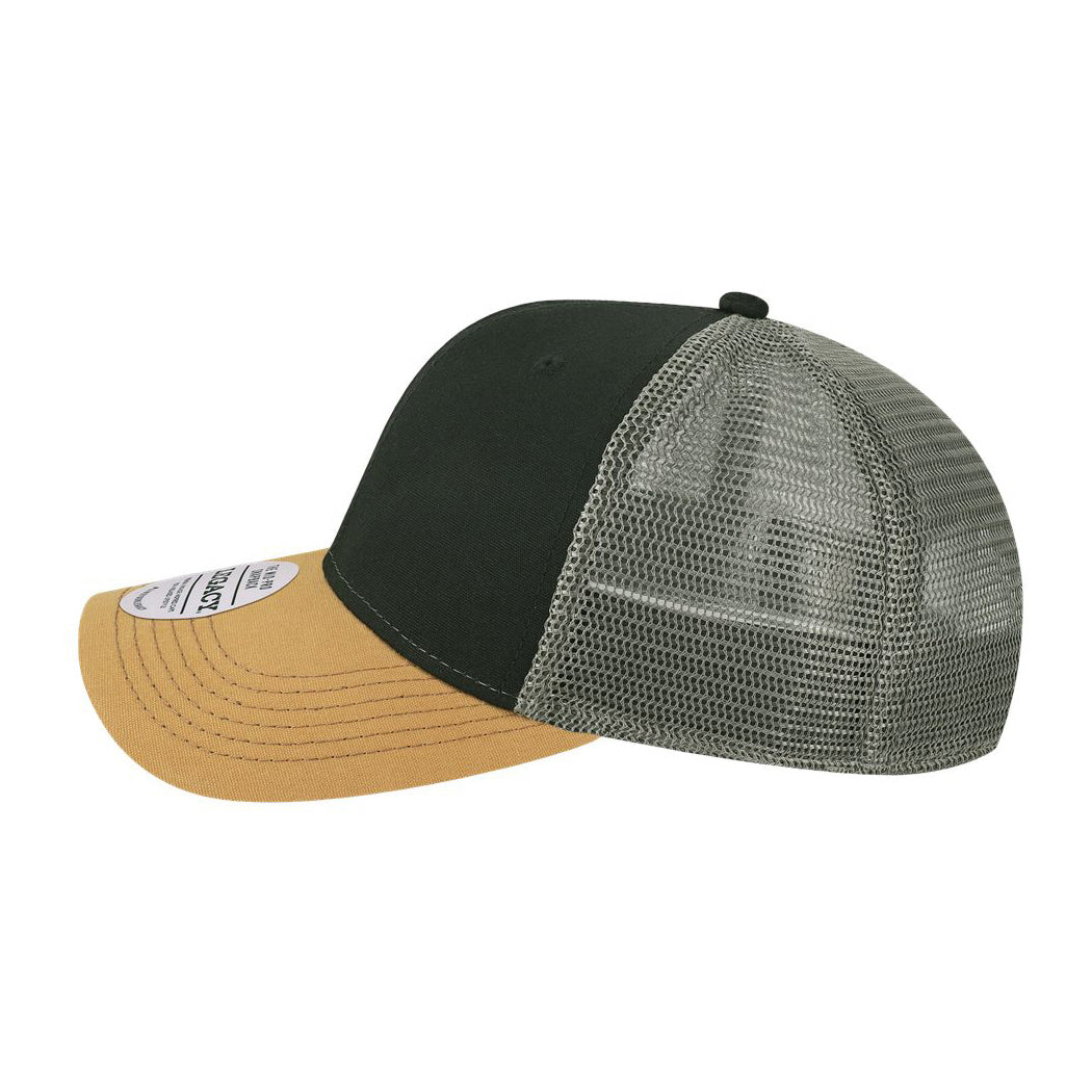 Black/Caramel/Dark Grey Ball Caps - Legacy - Mid-Pro Snapback