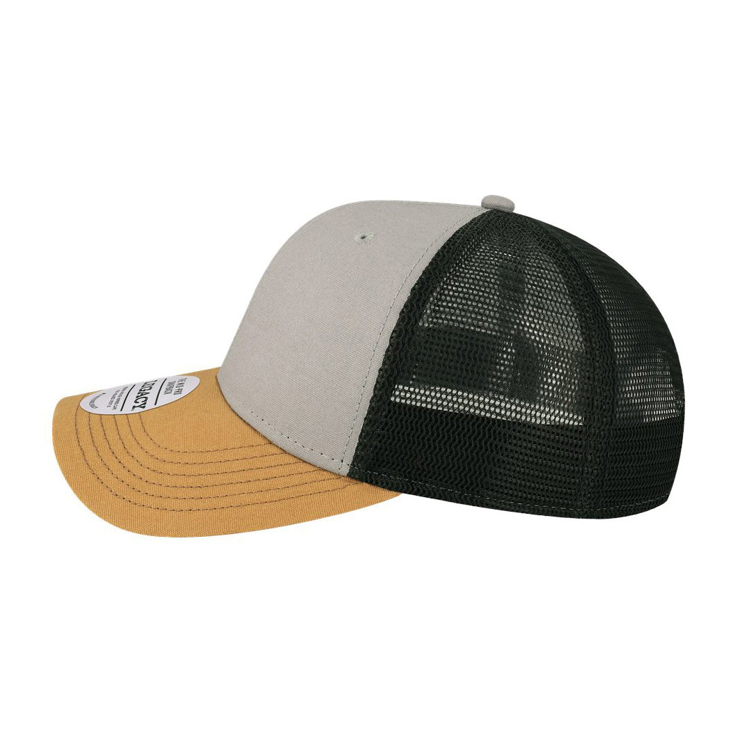 Black/Caramel/Dark Grey Ball Caps - Legacy - Mid-Pro Snapback