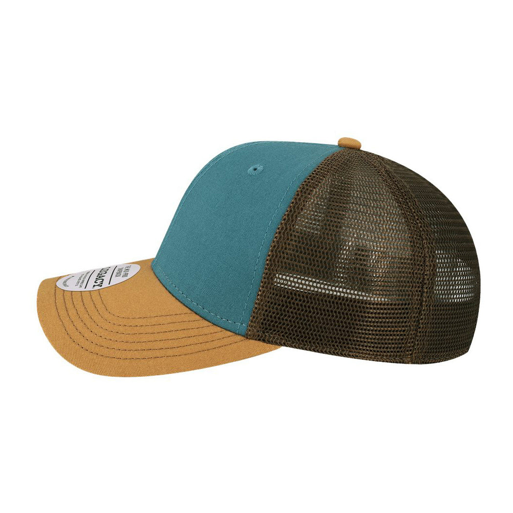 Black/Caramel/Dark Grey Ball Caps - Legacy - Mid-Pro Snapback